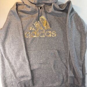 Adidas Gray Sweater Classic Pullover Design 2XL Tall